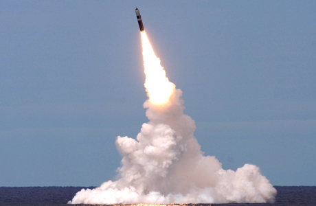 Trident test launch