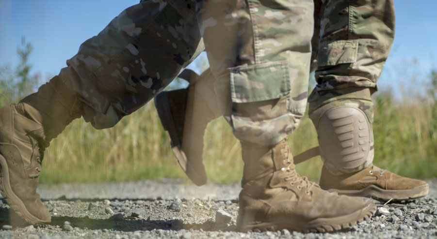 US Army anonymous boots