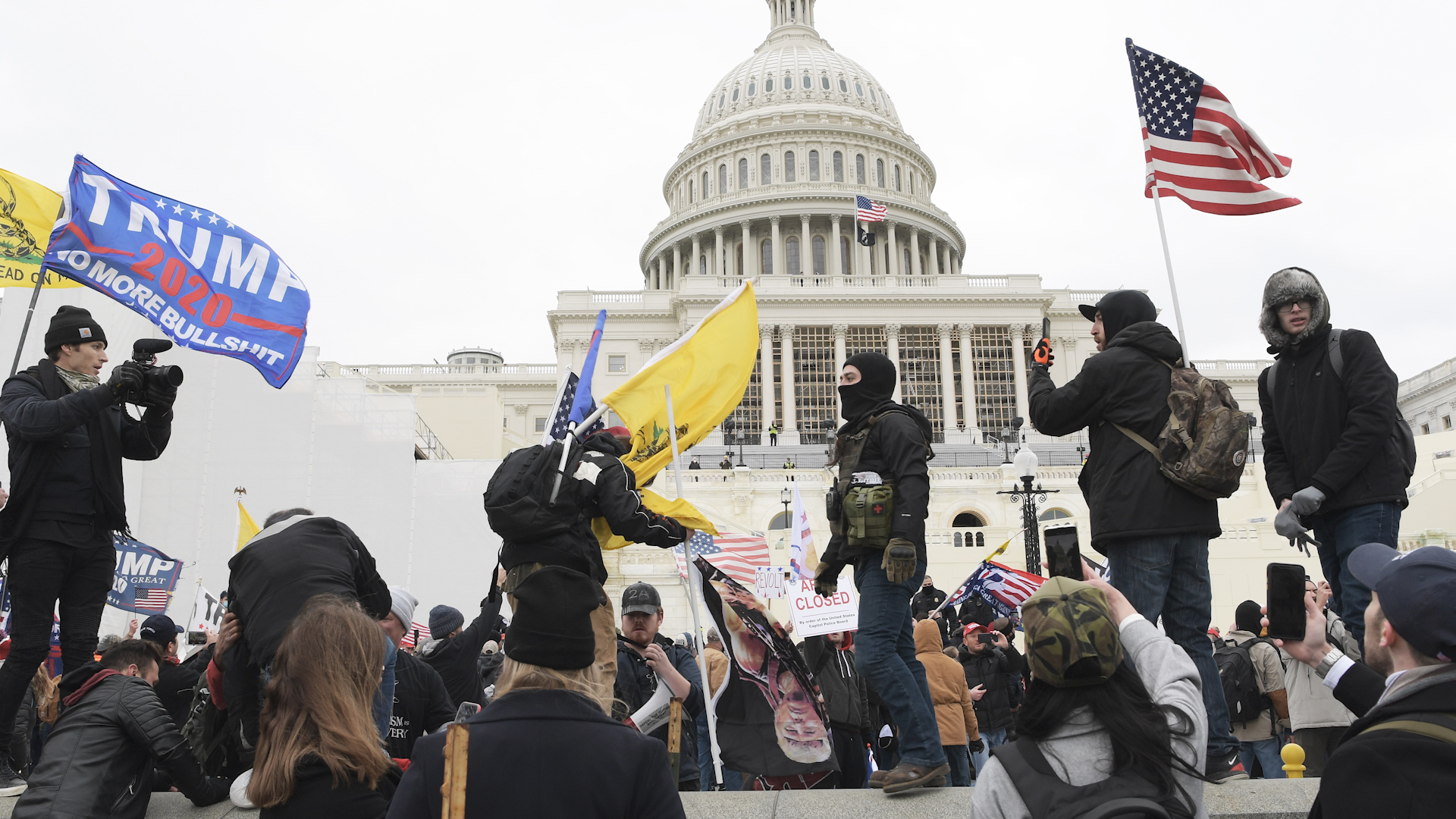 Protestors in Washington (Picture:PA).