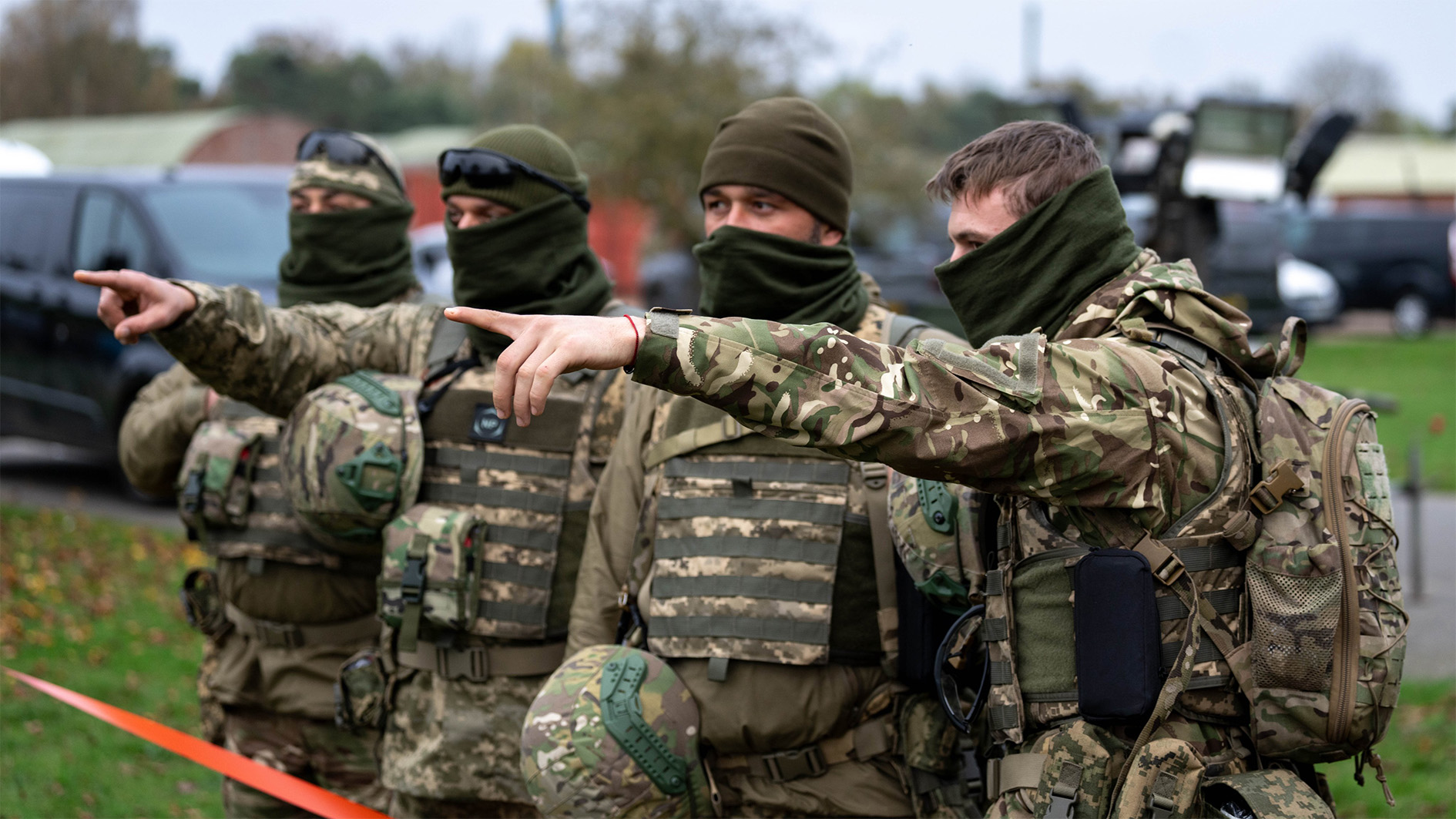 Ukrainain troops at EOD training