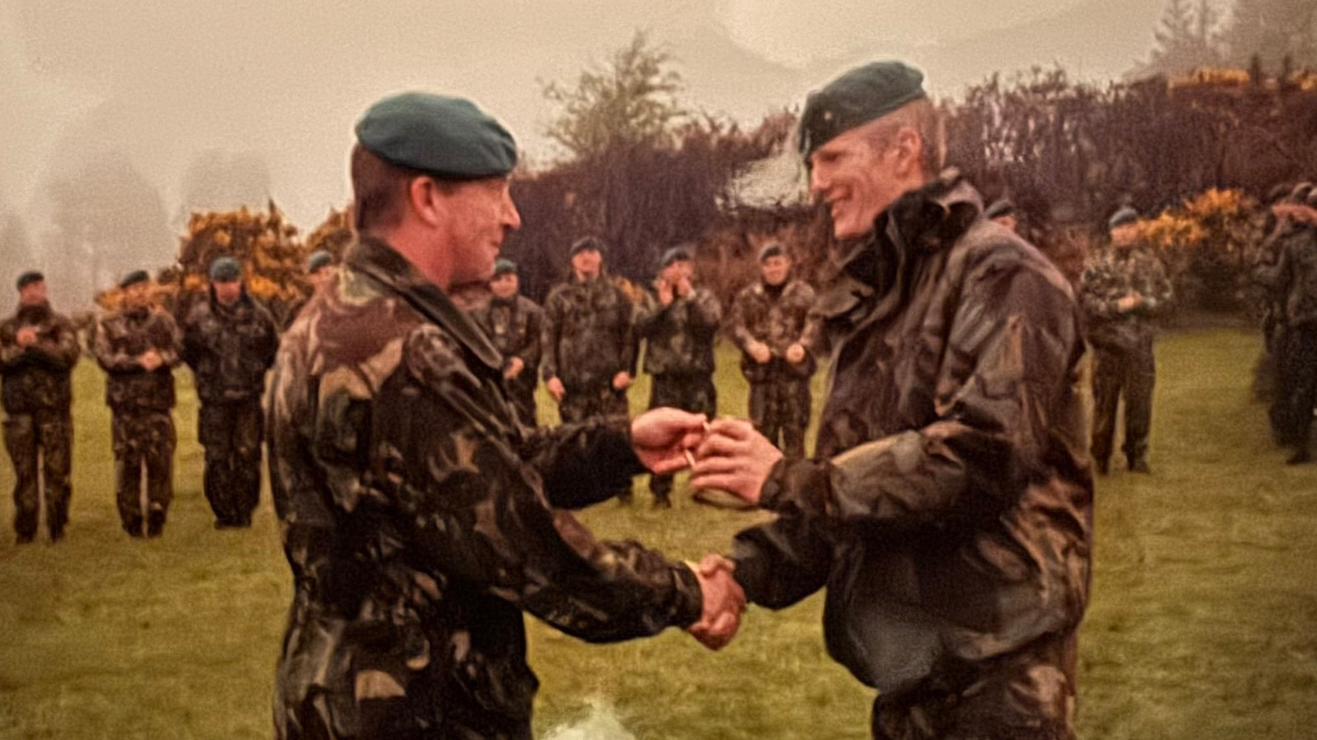 Mr Carns joined the Royal Marines in 1999 when he was 19, and was awarded the Military Cross for his service in Afghanistan