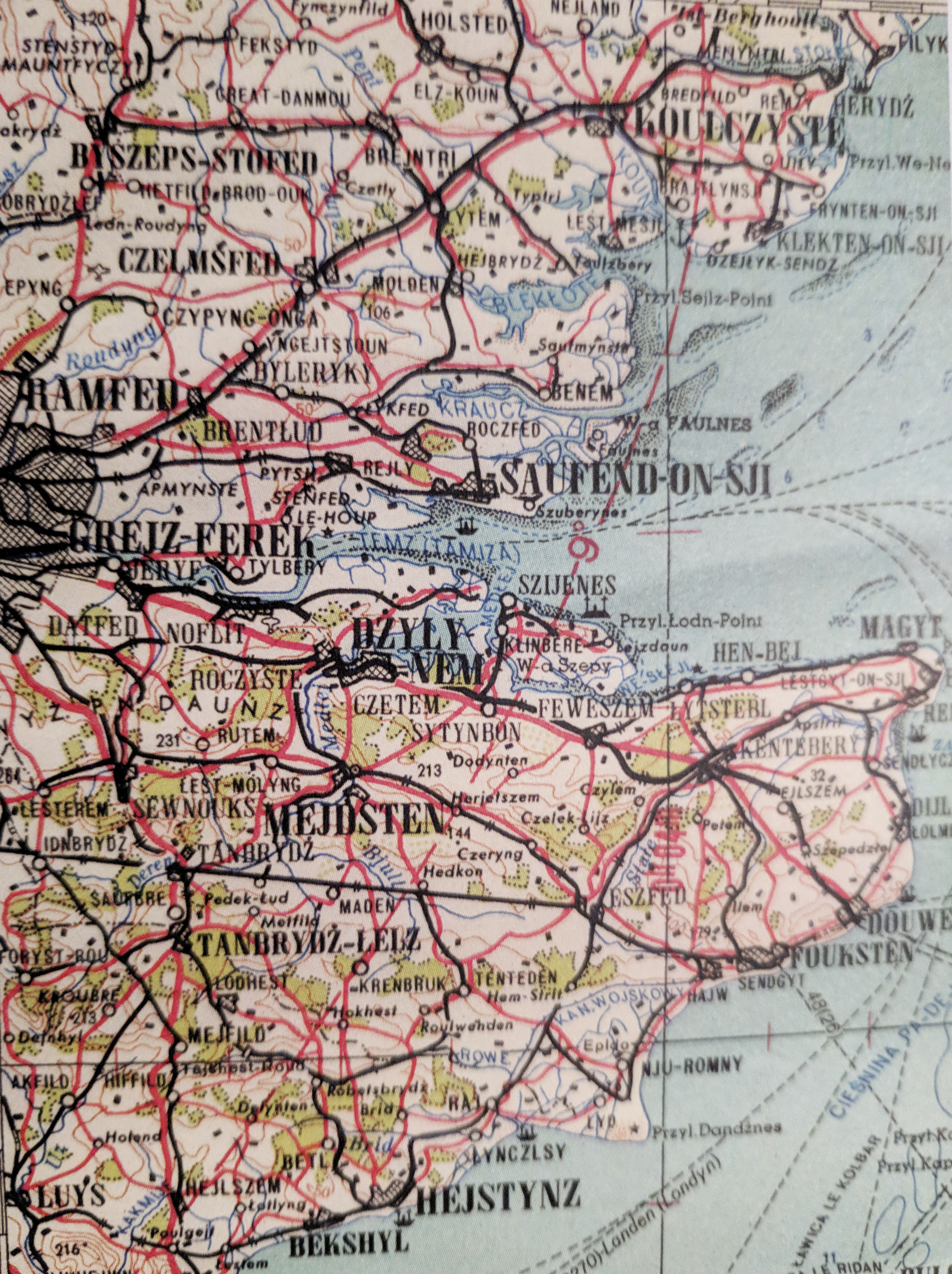 Polish Cold War map of England - CREDIT: SWNS