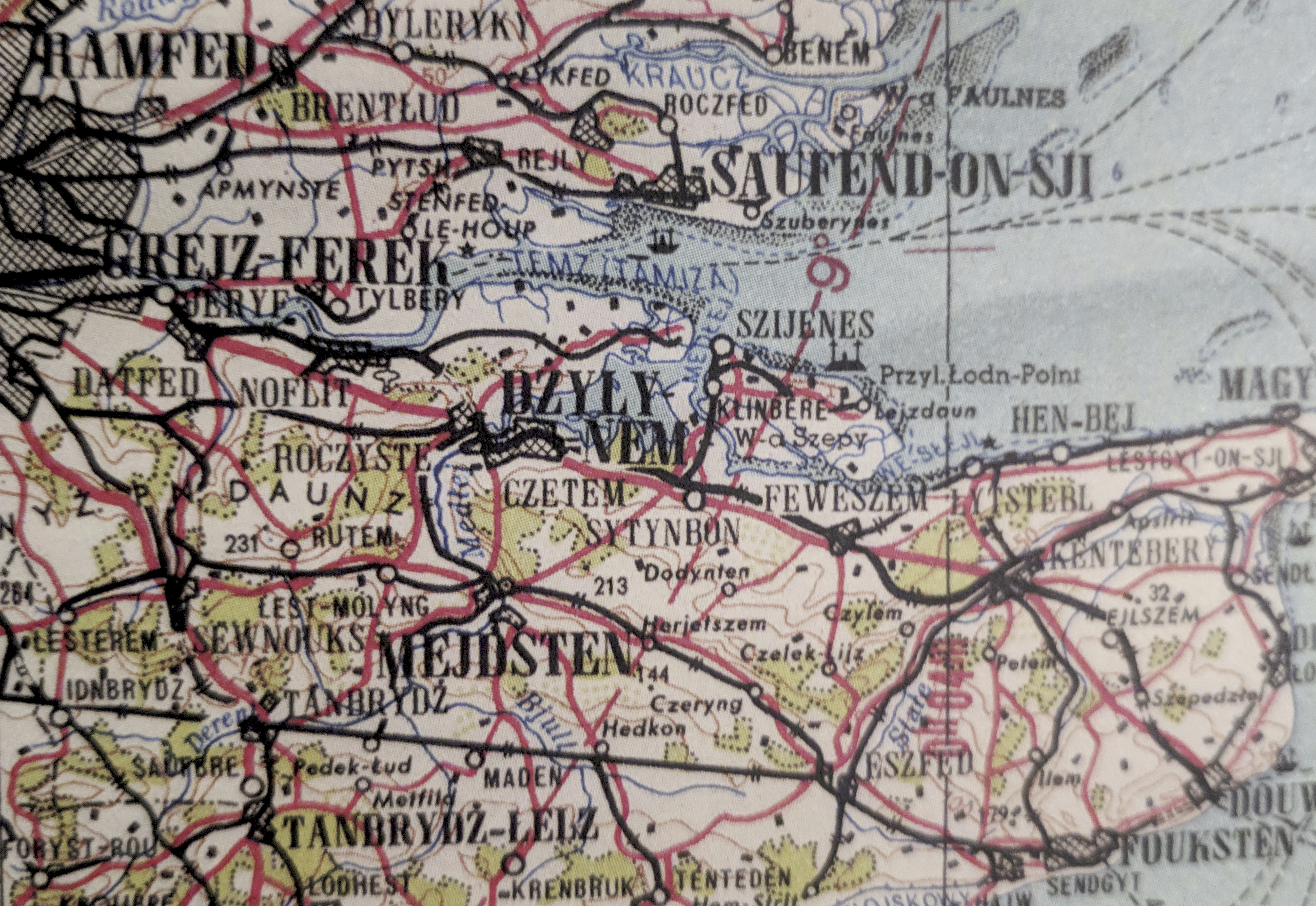Polish Cold War map of England