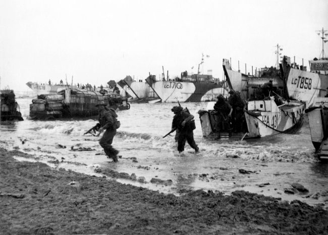 Royal Marines land at Normandy in June 1944 (Picture: PA).
