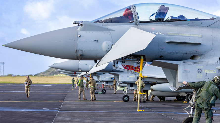 Exercise Red Flag involves about 3,000 personnel and up to 150 aircraft over 15 different locations (Picture: MOD) Exercise Red Flag involves about 3,000 personnel and up to 150 aircraft over 15 different locations