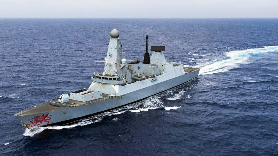 HMS Dragon is operating in the Eastern Mediterranean as part of national government tasking to conduct air defence operations to sovereign British Territory (Picture: MOD) HMS Dragon practises evading missiles in Eastern Med