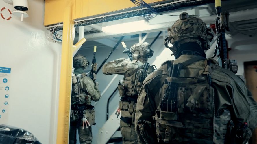 An important aspect of CQB is keeping momentum – speed, surprise, and violence of action An important aspect of CQB is momentum