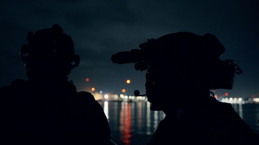 Royal Marines were equipped with Enhanced Night Vision Goggle–Binocular for a tactical edge Equipped with Enhanced Night Vision Goggle–Binocular for an enhanced tactical edge