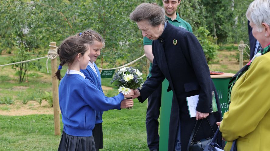 Princess Anne at CWGC unveiling cred CWGC