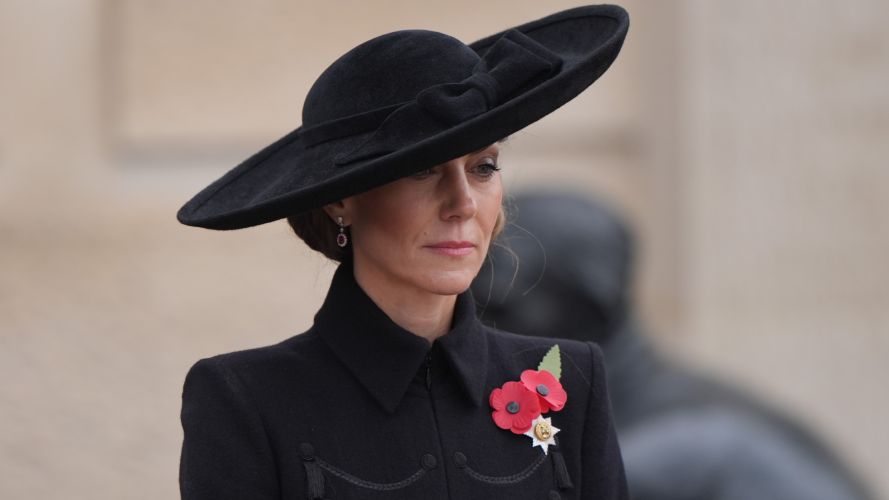 Kate attended the Service of Remembrance at the National Memorial Arboretum to mark Armistice Day (Picture: PA) Kate attended the Service of Remembrance at the National Memorial Arboretum to mark Armistice Day (Picture: PA)