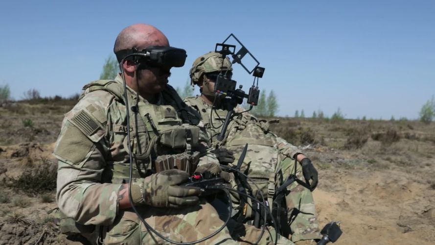 Both sides have been quick to learn the lessons from the war in Ukraine and drones are now a major component of modern warfare (Picture: US Department of War) Both sides have been quick to learn the lessons from the war in Ukraine and drones are now a major component of modern warfare (Picture: US Department of War)