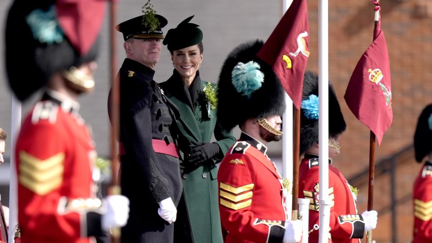 The Princess of Wales has become closely associated with the Guards since taking over the position of Colonel in 2023 (Picture: PA) P of Wales on St Patrick's Day