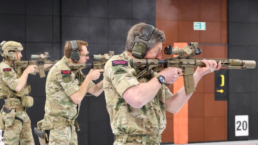 General Sir Gwyn Jenkins gets some range time with the KS-1 General Sir Gwyn Jenkins gets some range time with the KS-1