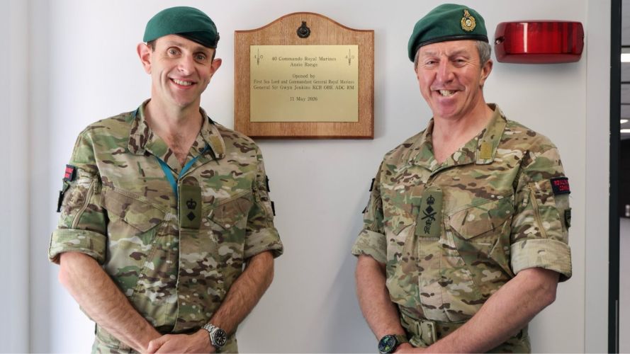 It came as the First Sea Lord visited 40 Commando, officially opening the new 'Anzio' range It came as the First Sea Lord visited 40 Commando, officially opening the new 'Anzio' range