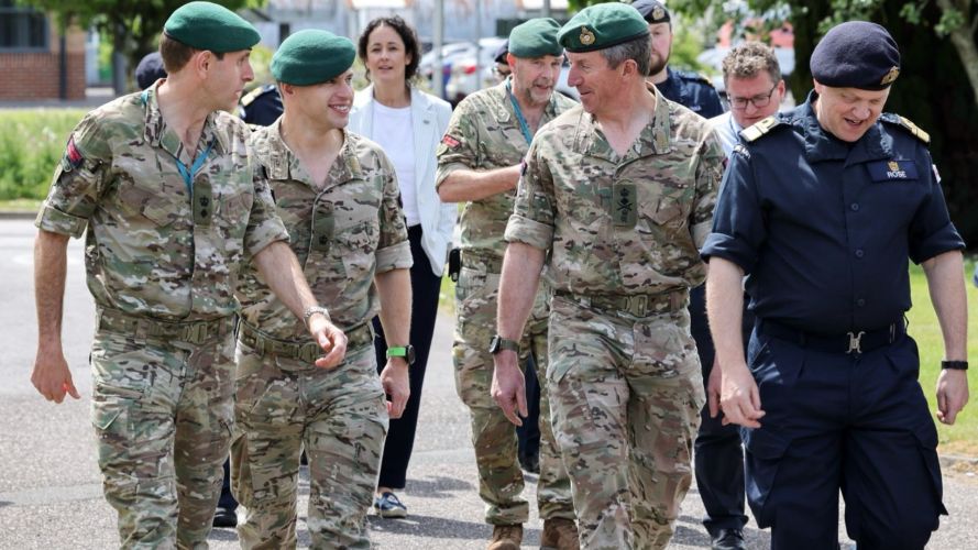And joined as the unit delivered a demonstration on future drone capabilities And joined a showcase of future drone capabilities