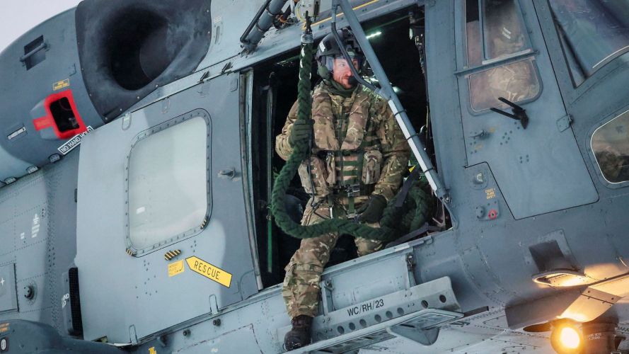 Much faster and more efficient than abseiling, it is a core operational skill of the commandos (Picture: MOD) Much faster and efficient than abseiling, it is a core operational skill of the commandos