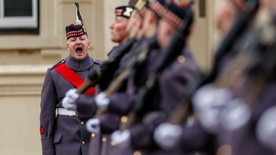 Ceremonial experts from the Foot Guards have used a comprehensive training package to teach the Scottish soldiers the complex drill manoeuvres and tasks required for being The King's Guard (Picture: MOD) Balaklava Company, 5th Battalion Royal Regt of Scotland fit for role