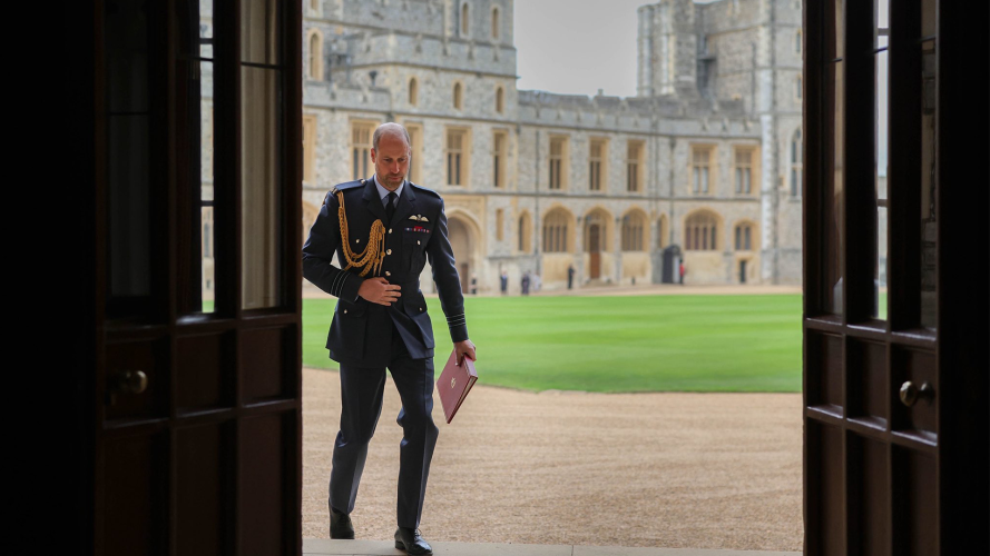 The Prince of Wales arrives ahead of an audience with Estonian President Alar Karis (Picture: Kensington Royal) 31122025 The Prince of Wales attends an audience with the President of Estonia Alar Karis Oct 2025 CREDIT KensingtonRoyal