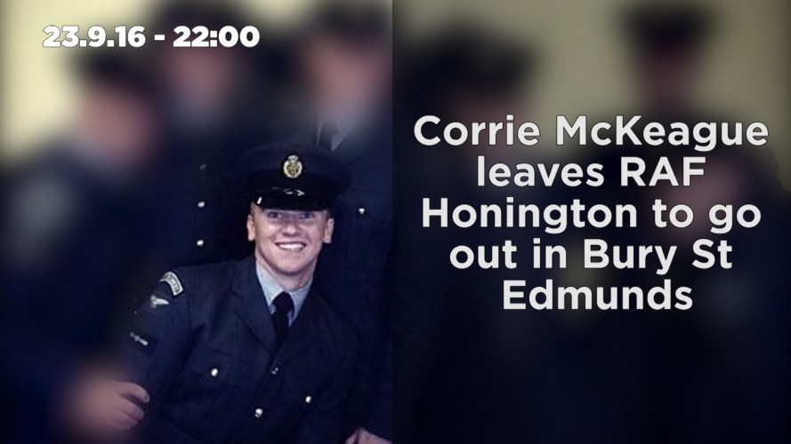 Corrie McKeague Timeline 1