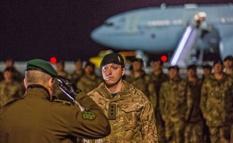 5 RIFLES Were Welcomed By Estonia's Defence Minister 5 RIFLES Were Welcomed By Estonia's Defence Minister