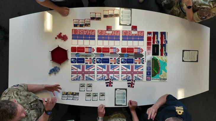 Defending Defender was inspired by the experience of HMS Defender in the Crimean Strait in 2021, during which Moscow falsely claimed the ship had fled after coming under fire (Picture: BFBS)