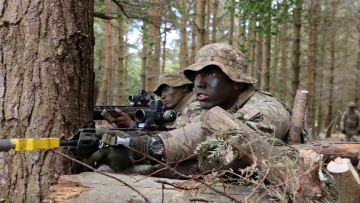 So far, all 323 recruits who began training back in February are on track to make it to the end of the gruelling nine-month course (Picture: BFBS)