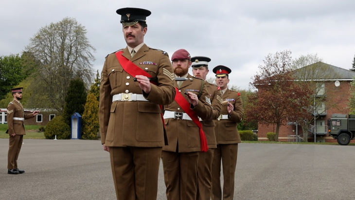pace stick drill competition in Catterick