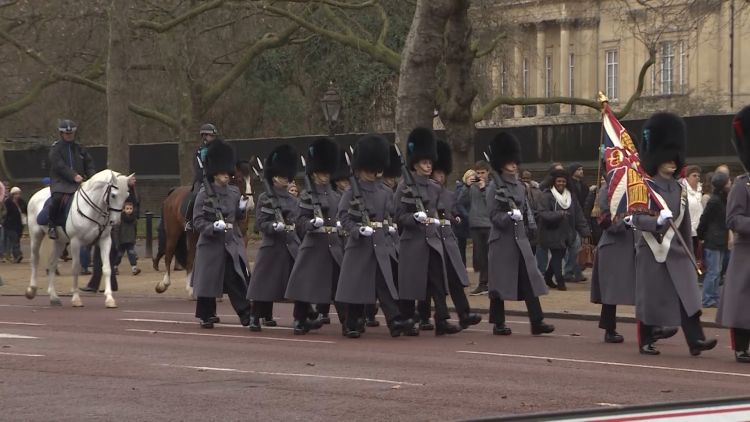 Police Escort At Changing Of The Guard