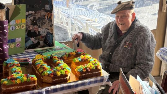 The Scotsman celebrated his 103rd birthday with friends and family on 31 March in Kouklia, where he has lived for the last 30 years (Picture: SSAFA)
