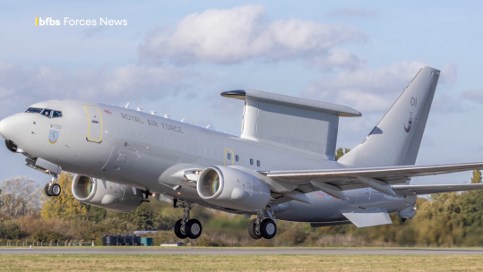 The Wedgetail Airborne Early Warning and Control aircraft, designed to provide 360-degree surveillance for the UK is based at RAF Lossiemouth