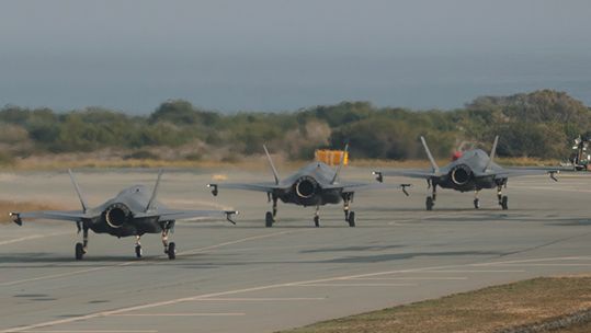 The runway at RAF Akrotiri has played host to a number of F-35B Lightning aircraft in recent weeks