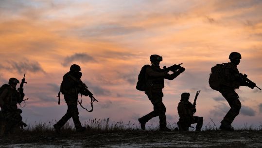 Nato soldiers like these may well be expected to one day defend Europe will less help from the US that might previously have been expected