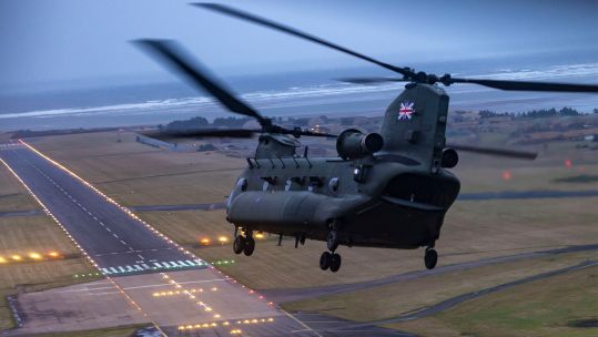 The CH-47 Chinook is operated by several of the US Army's international allies, including the RAF (Picture: MOD)