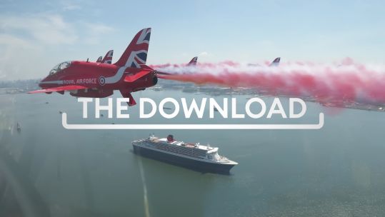 The Red Arrows are stranded in Canada 'until further notice' due to bad weather Download TN (Picture: MOD)