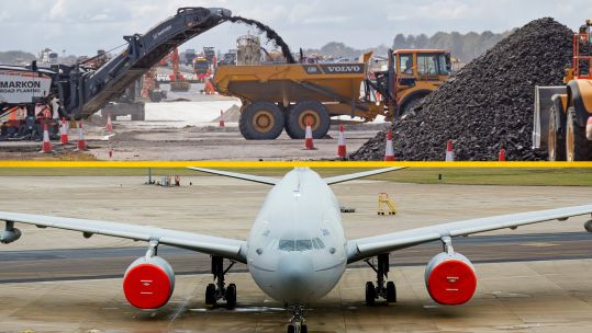 The construction work currently underway at Brize will ensure RAF aircraft can keep operating safely there for decades to come (Picture: MOD)