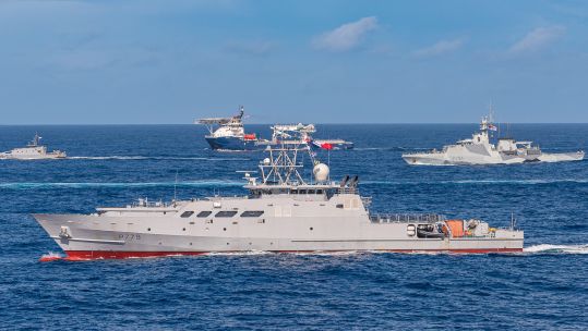 HMS Spey joins regional navies taking part in 2023's Exercise Southern Cross (Picture: Royal Navy)