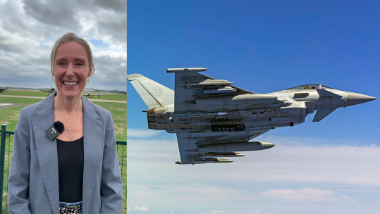 Helen Seymour and RAF Typhoon