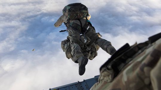 With oxygen supplies on the island at a critical level, an airdrop with medical personnel was the only method of getting vital care to the patient in time