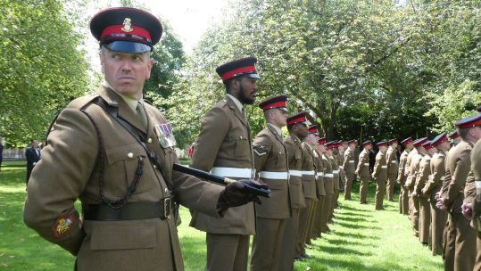 These infanteers from 2 R Yorks celebrated the regiment's anniversary in their home county, while 1 R Yorks did the same while on exercise in Germany (Picture: BFBS)