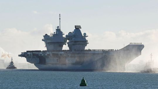 If she is eventually deployed to the region, HMS Prince of Wales will bring a massive amount of firepower in the shape of her F-35 Lightnings