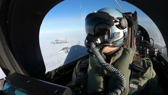 Air policing drills are routine, Nato training exercises around the clock, designed to ensure the security of Allied airspace