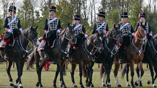 Members of G Troop do an eyes right as they pass the inspecting officer (Picture: TT Photography)