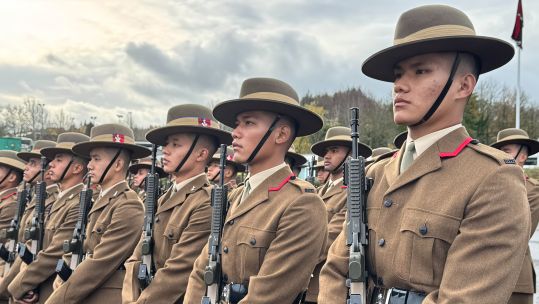These Gurkas passing out at ITC Catterick may be in for better pension rights further down the line following the ruling (Picture: BFBS)