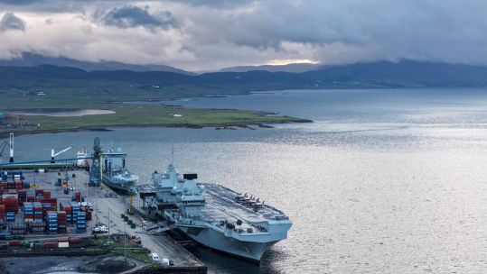 HMS Prince of Wales docked in Iceland (Picture: HMS Prince of Wales X)