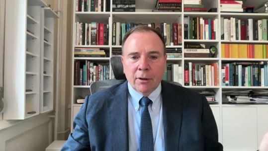 Lieutenant General (Ret'd) Ben Hodges said that "it's almost inevitable" that European countries would need to take greater control of Nato (Picture: Parliament TV)