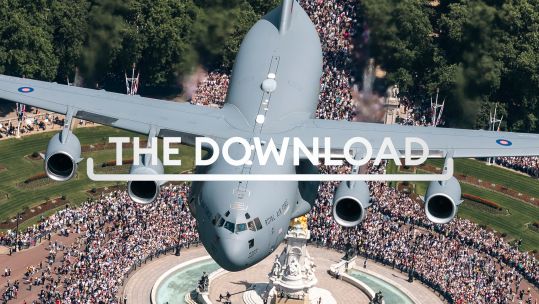 The King's Birthday Parade ended with a flypast by various RAF aircraft, this being the C-17 Globemaster III Download TN CRED MOD