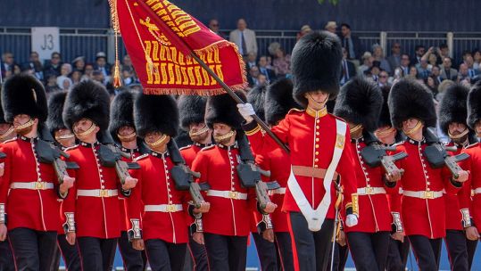 The Colour had been presented to the battalion just four days before the event (Picture: MOD)
