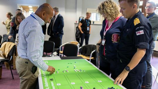 NHS and military personnel at the wargame event in Stafford, UK (Picture: MOD)