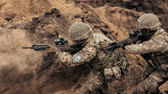 Soldiers from The Royal Regiment of Scotland took part in Exercise Steadfast Dart - Nato's largest exercise of the year - which brought together 10,000 troops from 11 allied nations (Picture: MOD)