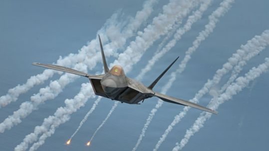 An F-22A Raptor aircraft assigned to the 154th Fighter Wing